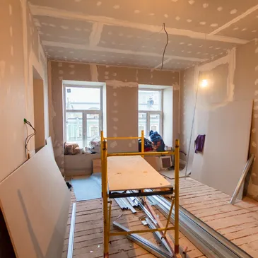 Interior construction in progress